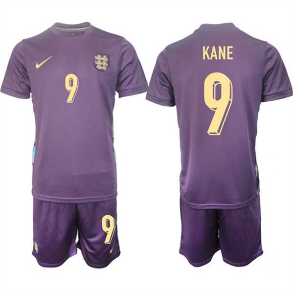 Men's England #9 Harry Kane 2024-25 Purple Away Soccer Jersey Suit,We sell and wholesale Men's England #9 Harry Kane 2024-25 Purple Away Soccer Jersey Suit on line form chian!